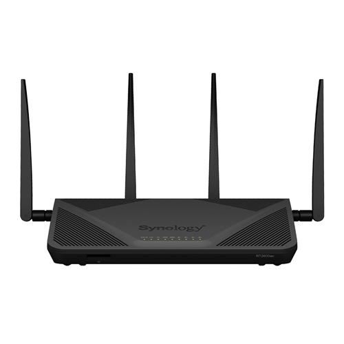 Synology RT2600AC Dual-band (2.4 GHz / 5 GHz) Gigabit Ethernet Black wireless router