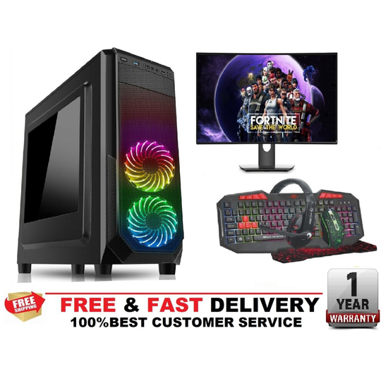Gaming PC Bundle With Quad Core i5 Processor & 19" Screen