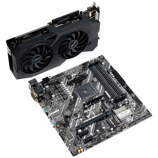 AlphaSync ASUS PRIME B550M-K micro ATX motherboard RTX 3060Ti Customer PC Bundle