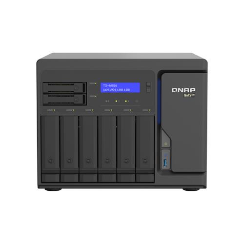 QNAP TS-h886 NAS Tower Ethernet LAN Black D-1622