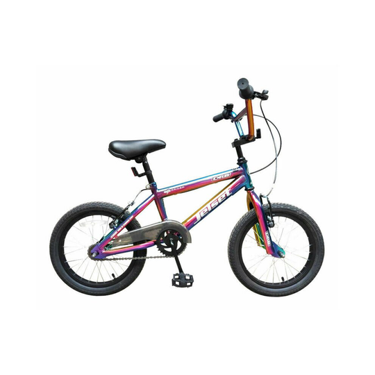 Dallingridge Jetset 16" Freestyle BMX Bike Kids Neo Chrome Jet Fuel