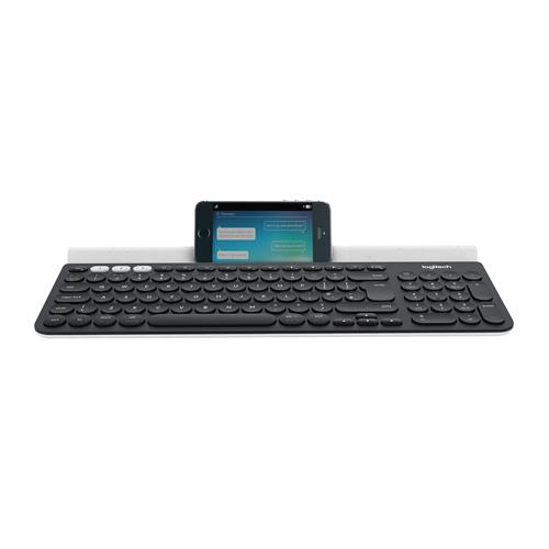 Logitech K780 Multi-Device Wireless keyboard RF Wireless + Bluetooth QWERTY English Grey White