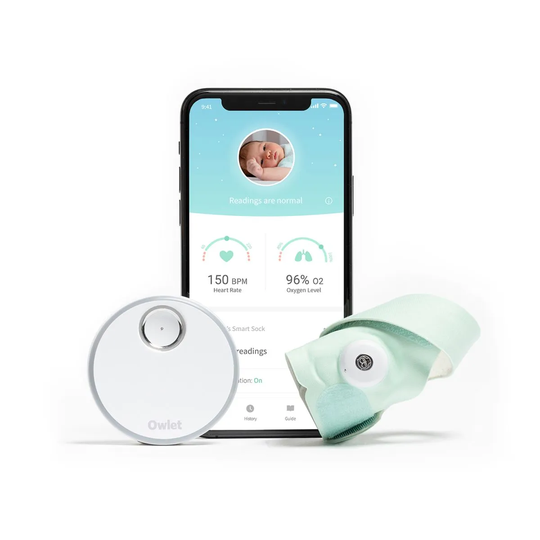 Owlet Smart Sock 3 Baby Monitor - Mint