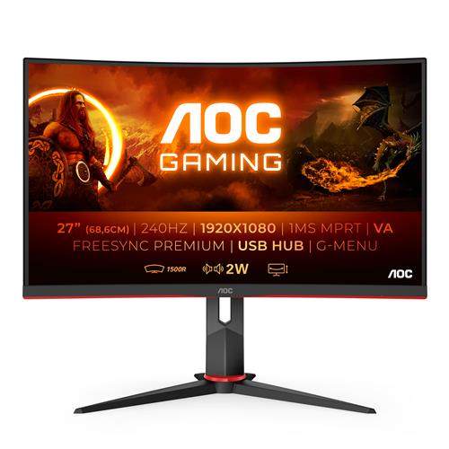 AOC G2 C27G2ZU/BK computer monitor 68.6 cm (27") 1920 x 1080 pixels Full HD LED Black Red