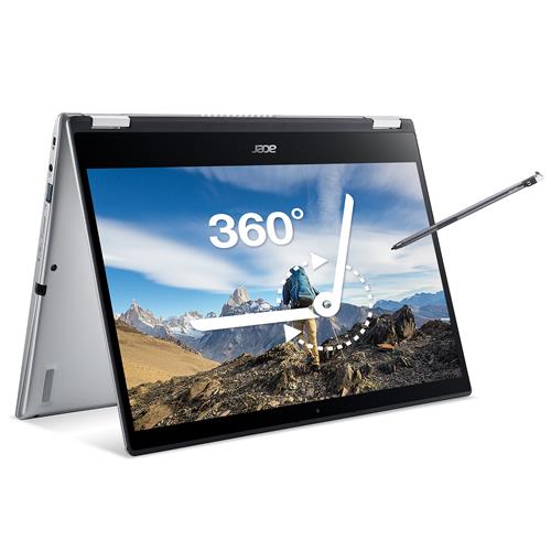 Acer Spin 3 1 SP314-54N 14 inch Convertible Laptop - (Intel Core i5-1035G1 8GB 256GB SSD Full HD Touchscreen Display Windows 10 Silver)