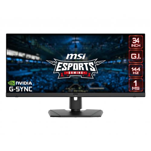 MSI Optix MPG341QR 86.4 cm (34") 3440 x 1440 pixels UltraWide Quad HD LCD Black