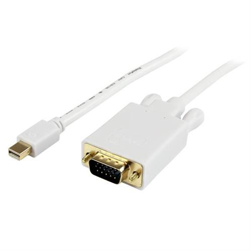 StarTech.com 10 ft Mini DisplayPort to VGA Adapter Converter Cable mDP to VGA 1920x1200 - White