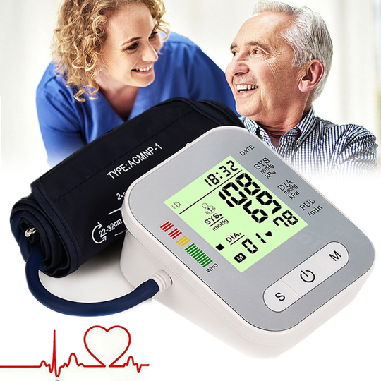 Portable Digital Upper Arm Blood Pressure Monitor Meter Intellisense Voice