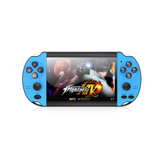 Handheld PSP X7 Game Console Player Portable 4.3 inch Blue