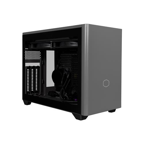 Cooler Master NR200P MAX Case Black & Grey Mini-ITX 2 x USB 3.2 Gen 1 Type-A Tempered Glass Side Window and Ve