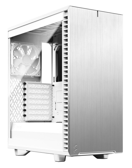 Fractal Design Define 7 Compact Tempered Glass Light Tint Computer Case, White
