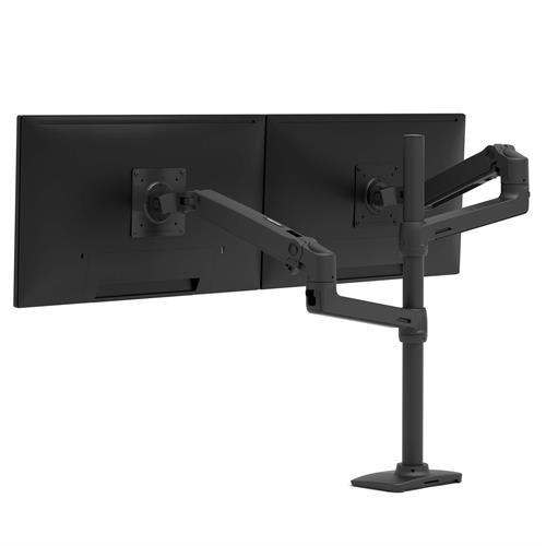 Ergotron LX Series LX Dual Stacking Arm Tall Pole Matte Black 101.6 cm (40") Clamp