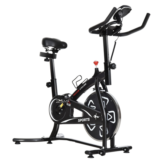 HOMCOM Exercise Training Bike Cycling Bicycle Trainer LCD Monitor