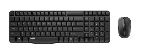 Rapoo X1800S 2.4 GHz Wireless Combo - Black