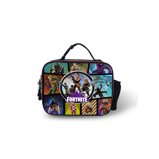 (Pattern 08) Fortnite Lunch Box Bag Outdoor leather Lunch Bag