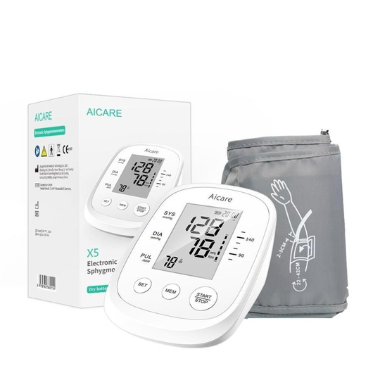 Blood Pressure Monitor Upper Arm Automatic Tonometer Digital Blood Pressure Meter BP Medical Sphygmomanometer Pulse