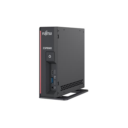 Fujitsu ESPRIMO G5011 DDR4-SDRAM i5-10400T Desktop Intel Core i5 8 GB 256 GB SSD Windows 10 Pro Mini PC Red Black
