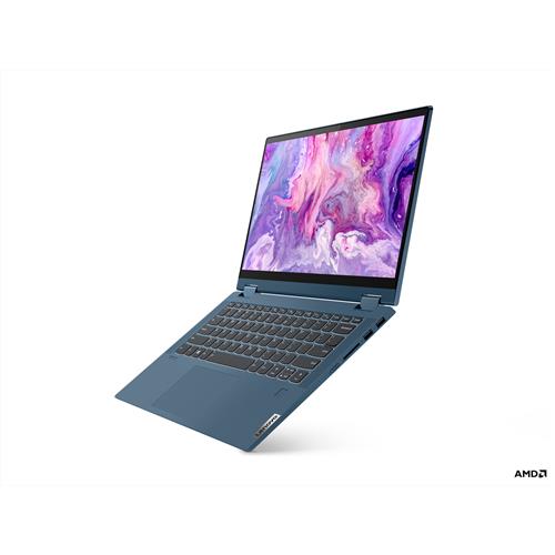 Lenovo IdeaPad Flex 5 4500U Hybrid (2-in-1) 35.6 cm (14") Touchscreen Full HD AMD Ryzen 5 8 GB DDR4-SDRAM 256 GB SSD Wi-Fi 5 (802.11ac) Windows 10 Home S Blue