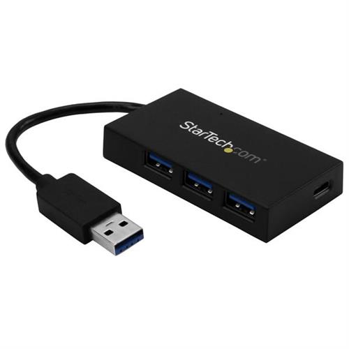 StarTech.com 4 Port USB 3.0 Hub - USB Type-A Hub with 1x USB-C & 3x USB-A Ports (SuperSpeed 5Gbps) - USB Bus Powered - USB 3.1 Gen 1 Adapter Hub - Portable/Laptop USB Hub