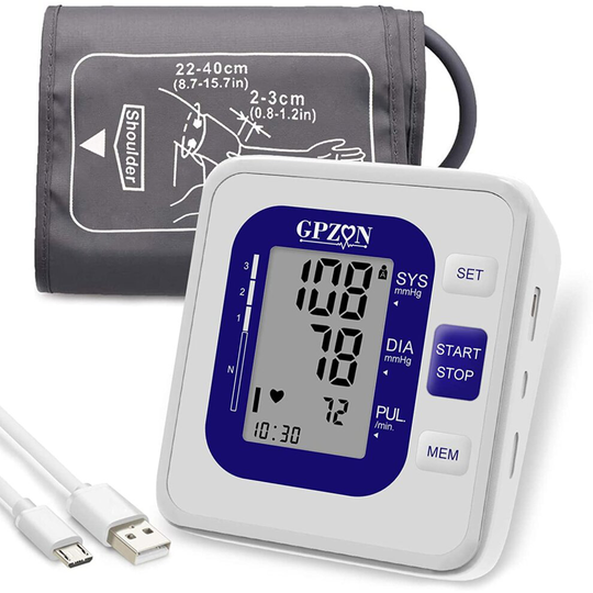 GPZON Blood Pressure Monitor Upper Arm Digital BP Monitor