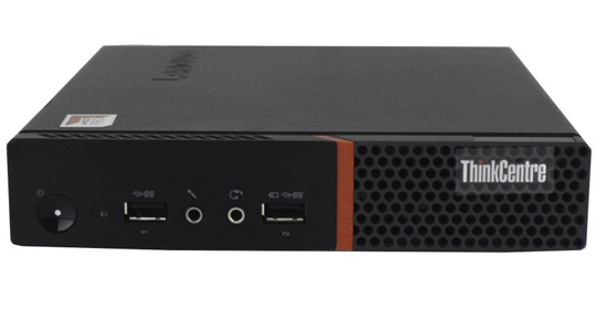 T1A Refurbished Lenovo ThinkCentre M715q DDR4-SDRAM Pro A10-8730B mini PC AMD Pro A10 8 GB 256 GB SSD Windows 10 Pro Black