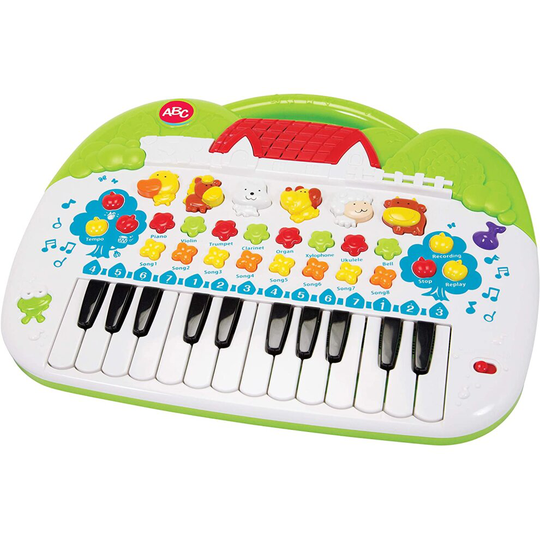 Simba 104018188 Musical Instrument Keyboard ABC Animal, Multicoloured