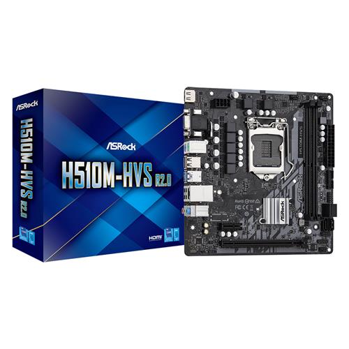 Asrock H510M-HVS R2.0 Intel H510 LGA 1200 micro ATX