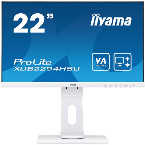 iiyama ProLite XUB2294HSU-W1 LED display 54.6 cm (21.5") 1920 x 1080 pixels Full HD Black White