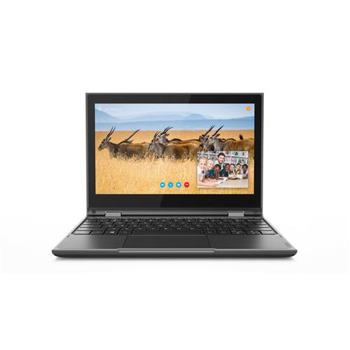 Lenovo 300e 2nd Gen N4120 Hybrid (2-in-1) 29.5 cm (11.6") Touchscreen HD Intel Celeron N 4 GB LPDDR4-SDRAM 128 GB SSD Wi-Fi 5 (802.11ac) Windows 10 Pro Education Black