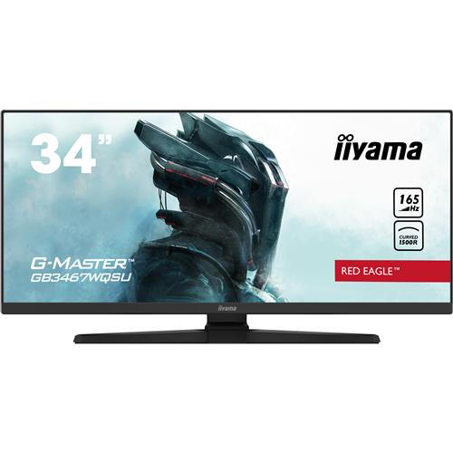 iiyama G-MASTER GB3467WQSU-B1 computer monitor 86.4 cm (34") 3440 x 1440 pixels UltraWide Quad HD LED Black