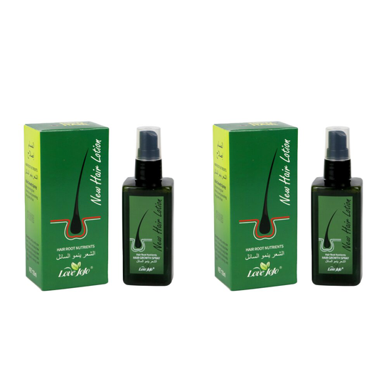 100% Natural Neo Hair Lotion Anti Hair Loss Root Nutrients Beard Growth Spray (120mL x 2 Bottle)