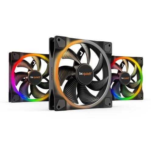 be quiet! Light Wings 140mm ARGB PWM Fan Black 3 Pack
