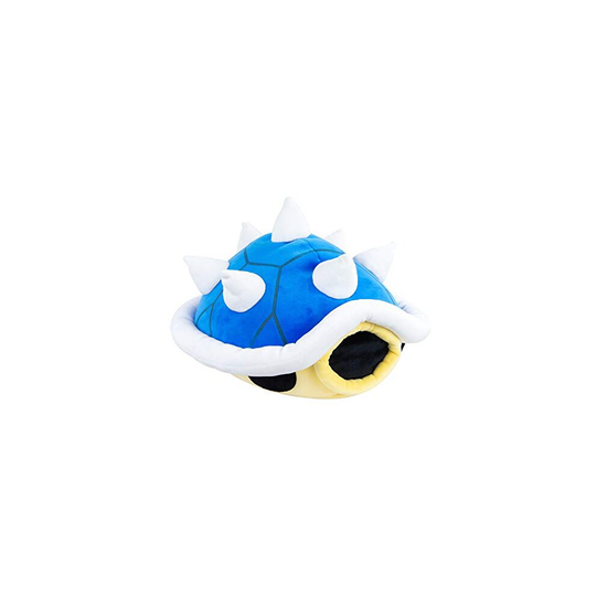 Mario Kart Spiny Blue Shell Plush Toy 40 cm, Nintendo and Mario Merchandise for Retro Gaming Fans, Clip-on Toy and Desk Gadgets and Gaming Desk Access