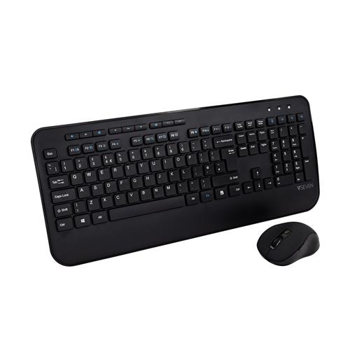 V7 Professional Wireless Keyboard and Mouse Combo - UK