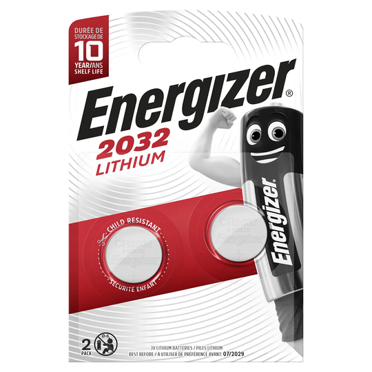 Energizer 2032 Lithium Batteries - 2 Pack