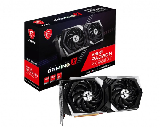Msi Radeon Rx 6650 Xt Gaming X 8GB Graphics Card