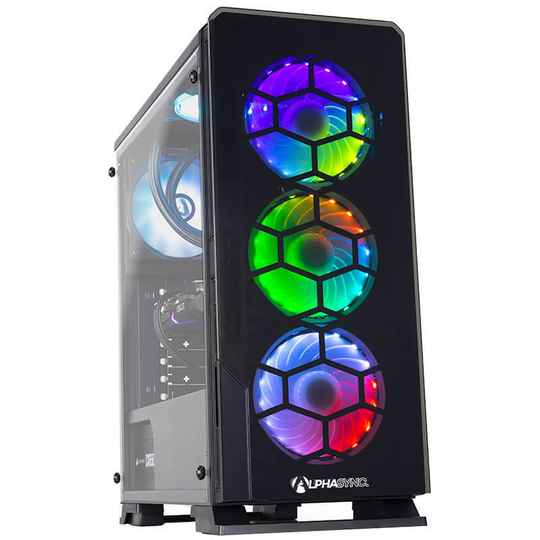 AlphaSync Diamond AMD Ryzen 5 5600X Gaming Desktop PC 16GB RAM NVIDIA GeForce RTX 3060Ti 1TB SSD Windows 11 Home