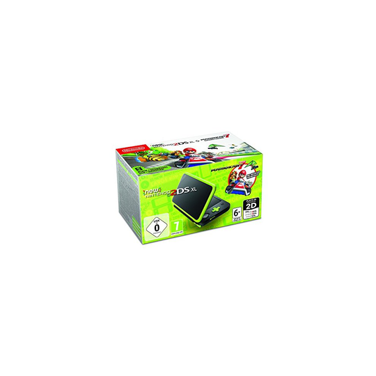 New Nintendo 2DS XL - Pre-installed with Mario Kart 7 (Black / Lime Green) (Nintendo 3DS) (UK Version) (New)