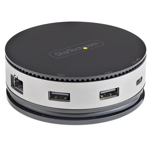 StarTech.com USB C Multiport Adapter - USB 3.1 Gen 2 10Gbps Type-C Mini Dock with 4K 60Hz HDMI/DisplayPort or 1080p VGA - 75W PD Passthrough 3-Port USB Hub GbE - Mobile Docking Station