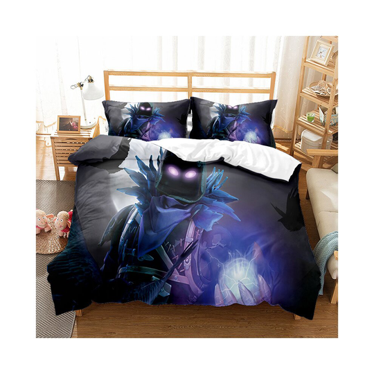 (Double(200x200 cm), 5) Fortnite Bedding Single Double Cartoon Quilt Cover Kids Quilt Cover