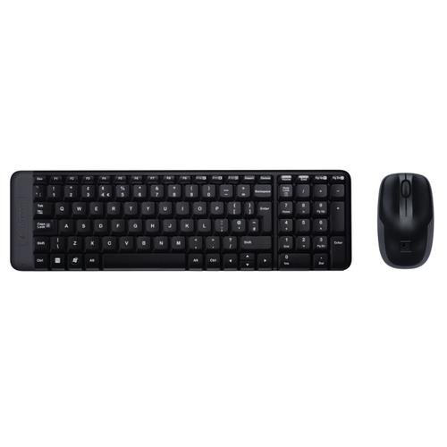 Logitech Wireless Combo MK220 keyboard Mouse included RF Wireless QWERTZ Hungarian Black
