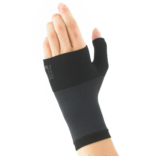 NEO G Airflow Wrist & Thumb Support - SMALL - Black - Medical Grade Quality sleeve, Multi Zone Compression, lightweight, breathable, HELPS strains,...