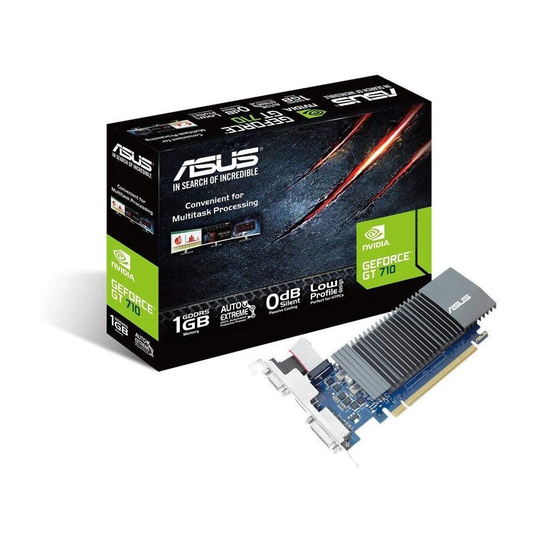 ASUS GT710-SL-1GD5 GeForce GT 710 Graphics Card with 0 dB Efficient Cooling, Black