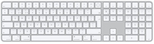 Apple Magic Keyboard with Touch ID and Numeric Keypad for Mac models with Apple silicon - UK Layout