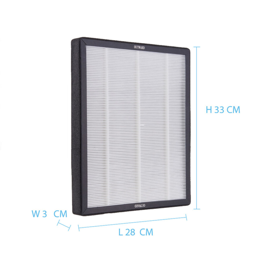 PureMate Air Purifier Replacement True HEPA & Carbon Filter Set (2 in1) for HF 380, HF380A, XJ-3800 and ST-3800A