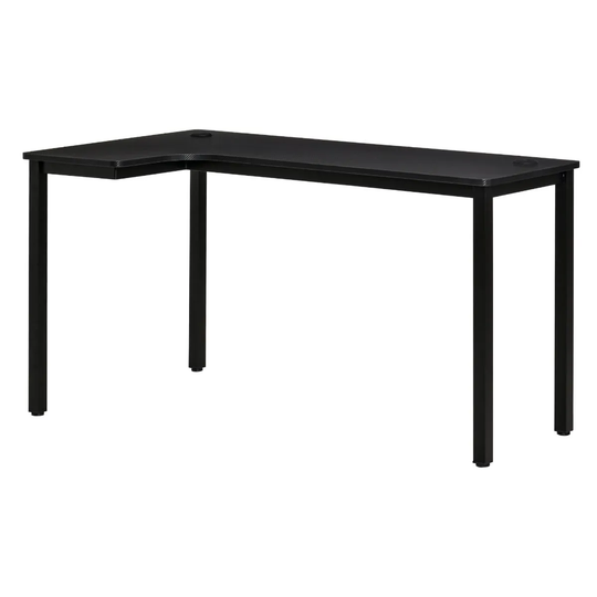 HOMCOM L Shaped Corner Desk Computer Workstation Wood Pc Gaming Desk 145 X 81 X 76Cm
