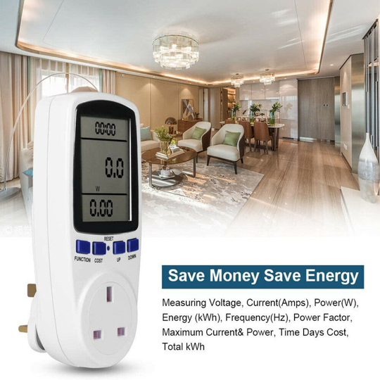 Electricity Power Consumption Meter Energy Monitor Watt Kwh Analyzer