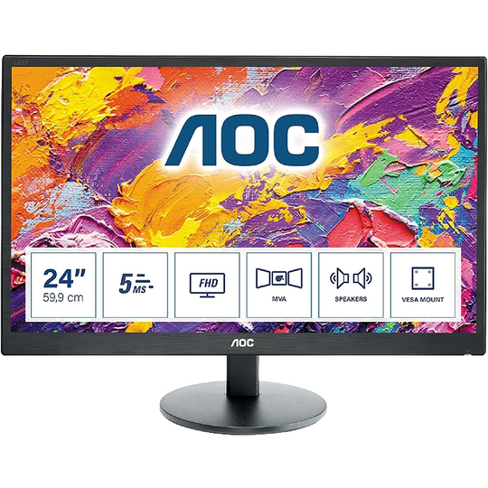 AOC M2470SWH 23.6" Monitor HDMI Full HD