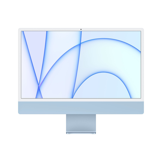 Apple iMac 2021 M1 8 Core CPU 7 Core GPU 8GB 256GB SSD 24 Inch 4.5K All-in-One - Blue
