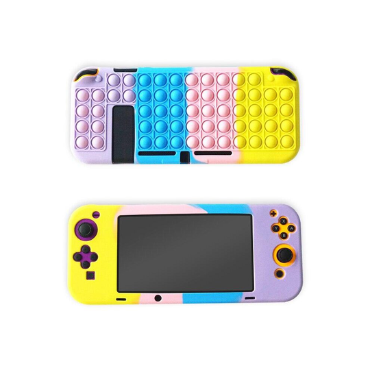 (02) Silicone Case for Nintendo Switch With Pop it Fidget Toy